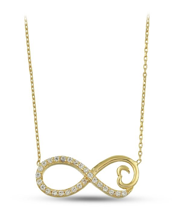 14 Ayar Sonsuzluk Altın Kolye