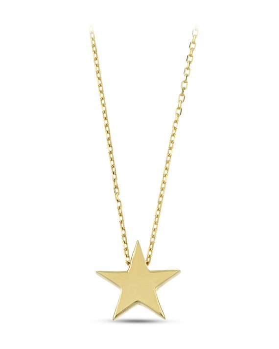 14 Ayar Yıldız Altın Kolye