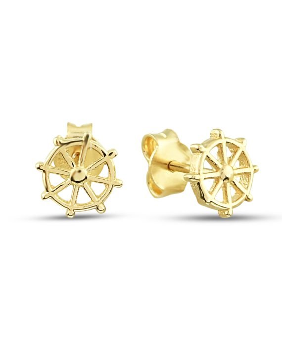 14 Ayar Dümen Figürlü Altın Küpe