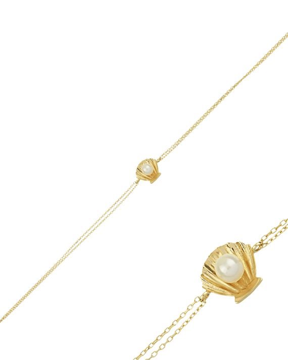 14 Ayar İstiridye Altın Bileklik