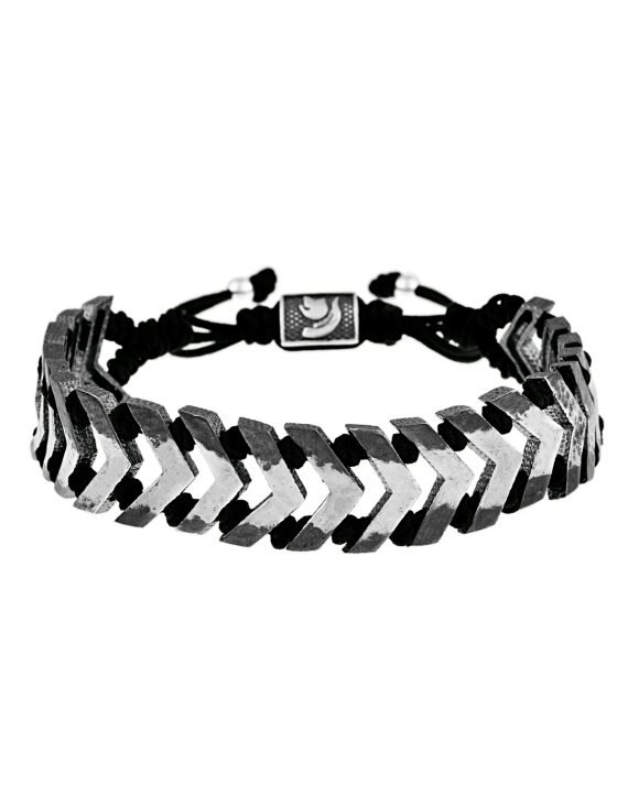 Armor Rütbe Figürlü Gümüş Bileklik