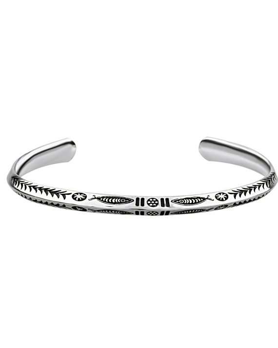 Balık Etnik Gümüş Bilezik