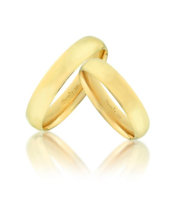 4 mm Klasik 14 Ayar Altın Alyans