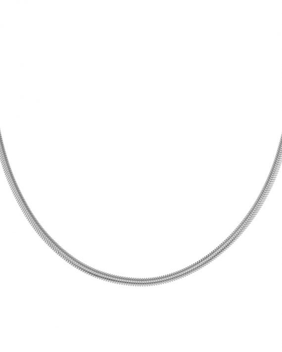 Balık Sırtı Klasik Gümüş Zincir