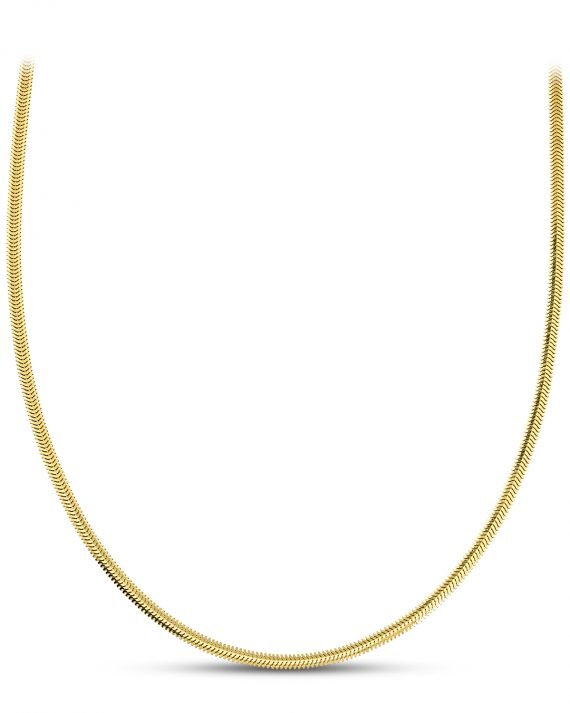 Altın Balık Sırtı Kalın Zincir 4 mm